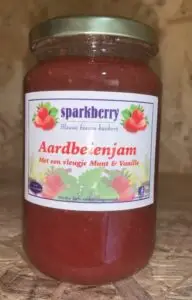 Aardbei jam munt vanille