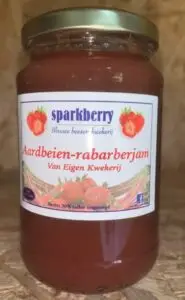 Aardbei rabarber jam