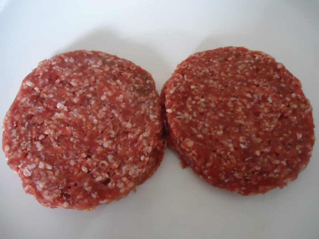 Ongepaneerde hamburgers