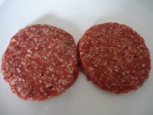 Ongepaneerde hamburgers